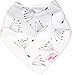 Baby Bandana Bibs For Drooling Teething Feeding | 5 Pack | Infant and Toddler Boys & Girls Unisex | Organic Cotton with 2 Snaps | By Little Heart (Sweet Memories)