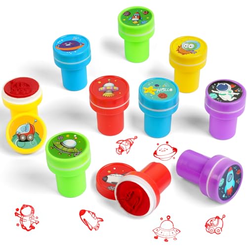 10pcs-space Universe Cartoon Stamp