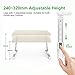Laptop Desk, iTeknic Laptop Bed Tray Table, Adjustable Laptop Bed Stand, Portable Standing Table with Foldable Legs, Lap Tablet Table for Sofa Couch Floor