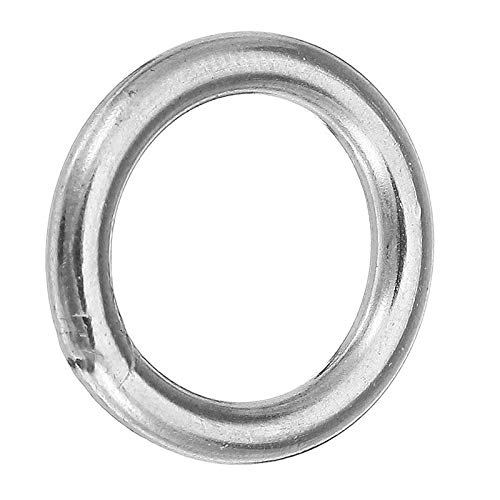 OKIl 5Pcs 3x20mm 304 Stainless Steel Round O Ring Welded Marine Rigging Strapping Hardware