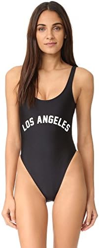 WorkTd Womens Letter Print Backless Monokini One Piece Swimsuit Bathing Suits