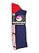 MadSportsStuff Patriot Stars and Stripes USA Flag Over the Calf Socks (Navy/Red/White 2.0, Small)