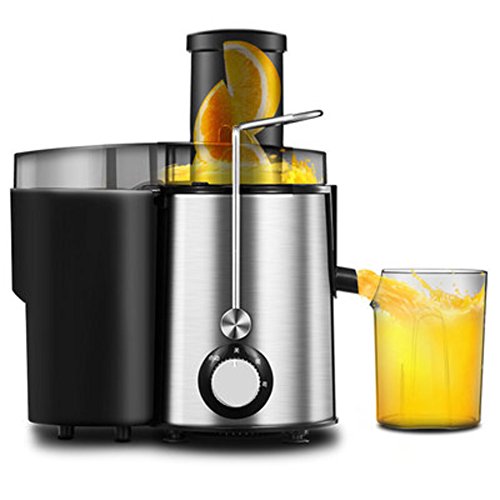 Click Here to See More Images SL&VE Juicer juice extractor, Wide mouth centrifugal juicer, Bpa-free food grade stainless steel, Dual speed setting juicer machine for fruits and vegetables-silver