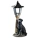 Bits and Pieces – Solar Dog Lantern (Black Lab) – Solar-Powered Resin Garden Sculpture with LED Light, Hand-Painted, Auto-On Rechargeable Battery, On/Off Switch – 13.5
