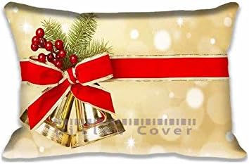 Custom Design Christmas Pillow Cases Zippered , Standard Size Holidays Pillowcase - 16X24inch Christmas Cushion Covers Twin Side Print