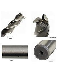 Juego de 10 brocas, fresas CNC, 4 ranuras, cuchillas de espiral de acero de alta velocidad, vástago de brocas de vástago recto para aluminio, madera, nailon, resina, acrílico, PVC, etc.