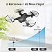 tech rc Mini Drone with Camera, WiFi FPV Quadcopter Drone, Long Flight Time with 2 Batteries, Auto Hovering, Headless Mode, One-Key Flight, App Control Available Toy Drone for Kids and Beginners