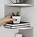 Danya B. Large Rustic Decorative 5-Tier Corner Floating Wall Mount Display Shelving Unit (Gray)