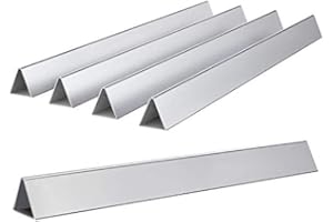 Votenli S753F(5-Pack) 22 1/2" Stainless Steel 7536 7537 16GA Flavorizer Bars for Weber Genesis Silver B and C, Spirit 700 Weber 900