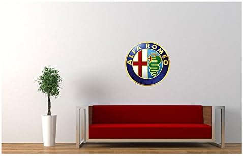 Large Alfa Romeo Wall Sticker Logo 18"x18"