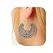New Hollow Out Vintage Tibetan Silver Earring Hoop Dangle Earring for Women Fashion Jewelry CXY Multicolor one Size