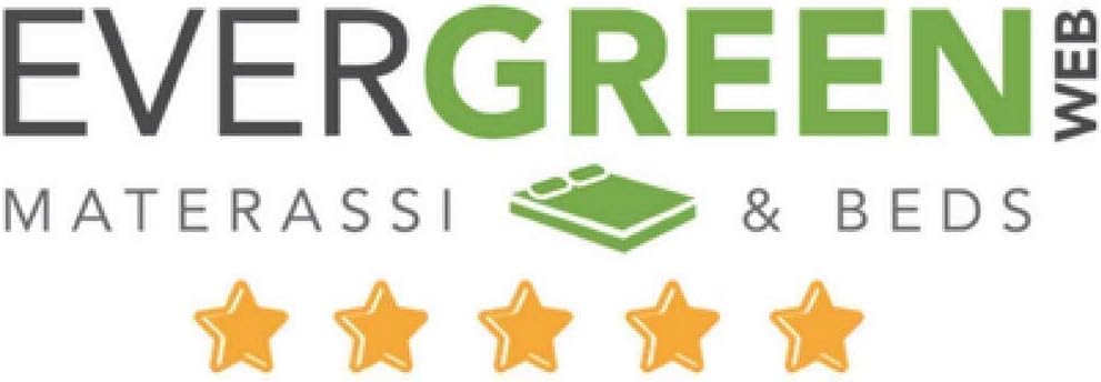 EVERGREENWEB – Single Mattress 80 x 200 cm High 22 cm Orthopaedic Memory Foam and Waterfoam Massage Effect + Memory Foam Pillow, Removable White Lining, Ideal for Bed Bases and Beds