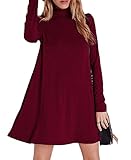 SexyTown Women's Long Sleeve Tunic Shirt Dress Loose Casual Dress