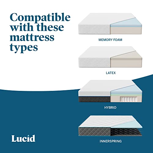 Lucid L300 Adjustable Queen Bed Frame with Head and Foot Incline