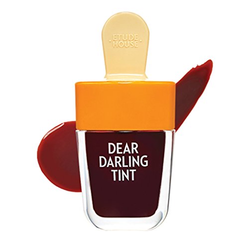 ETUDE HOUSE Dear Darling Water Gel Tint 4.5g (OR207) - Long Lasting Vivid Lip Color Tint, Mineral & Vitamin Extracts Makes Lip Moist and Lively