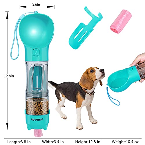 NUOLIDE Dog Water Bottles for Walking, 4 in 1 Portable Pet Water Bottle Dispenser Leakproof Dog Travel Water Bottle with… - Image 4