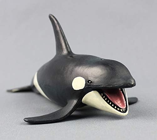 Funnuf Marine Life Hand-Painted Toy Figurine Model Shark Whales Figurine Collection Realistic Killer Whale Replica, Ideal for Collectors, Ages 3 and Up