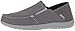 Crocs mens Santa Cruz Convertible Slip on Loafer, Light Grey/Slate Grey, 8 US