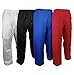 Knockout Fight Gear Karate Pants Taekwondo 7.5oz TKD Kids Adult Gi Pant Elastic Waist