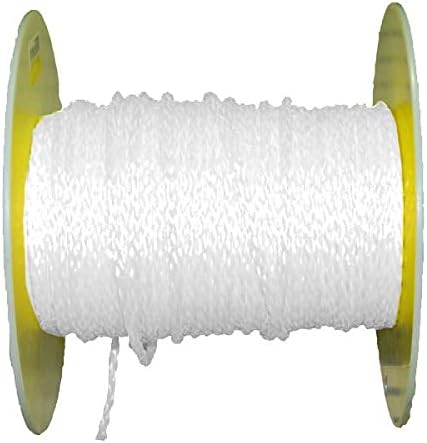 AMR300-18322.016 * 300 Ft Aamstrand 3/8" 8 Strand Hollow Braid Rope - White