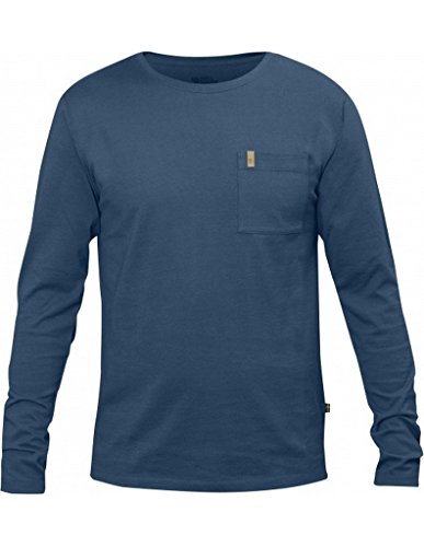 Fjallraven Ovik Pocket Ls T Shirt Mens Uncle Blue Large