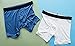 COMFORTABLE CLUB Men's Modal Microfiber Boxer Briefs Underwear (Medium, Bright White)
