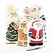 Canvas Christmas Gift Bags, 4 Count