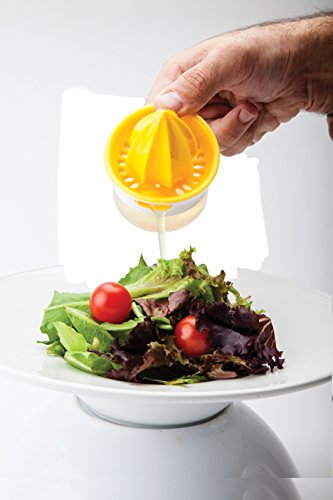 Harold Import Company Joie Citrus Squeeze and Pour Juicer Reamer with 10 Teaspoon Capacity Pour Spout (BPA Free and FDA Approved ABS)