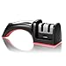 Besiva Knife Sharpener, 2 Stage Coarse & Extra-Fine Sharpening System for Knives ,Red & Black