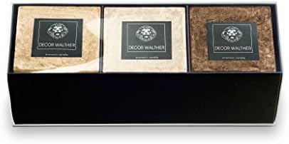 DWBA Scented Aromatic Candles Set of 3, Highly Fragance, Long Lasting, Ylang-Thistle-Charcoal