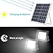 Solar Flood Light with Remote Control,Moresun 18W Dual 126 LEDs Lamp Solar Powered Flood Lights for Flag Pole Garden Lawn Patio Sign Driveway,Auto ON/Off