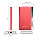 Yoobao Portable Charger 10000mAh Slim Power Bank Powerbank External Cell Phone Battery Backup Charger Battery Pack Dual Input Compatible iPhone 11 X XR Xs Max 8 7 Plus Android Samsung - Bright Red