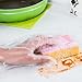 Kinglake Disposable Clear Plastic Gloves, 500 PCS, High Density Polyethylene, One Size Fits Most, Food Handling Gloves, 0.4g/1 Pcs