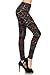 Leggings Depot Women's High Waisted Family & Holiday Events Print Leggings-Full Length-R638, Multicolored Scribble, One Size