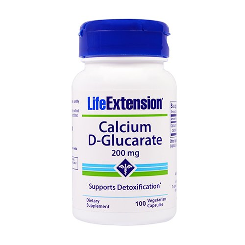 Life Extension Calcium-D-Glucarate 200mg V-Capsules, 100 Count Life Extension Calcium-D-Glucarate 200mg V-Capsules, 100 Count