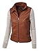 LE3NO Womens Faux Leather Zip Up Moto Biker Jacket With Hoodie