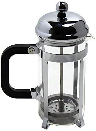 InstaBrew French Press Coffee and Tea Maker 350 ML, Multi Level Filtration System, Stainless Steel, Heat Resistant Borosilicate Glass for Home | Office | Travel