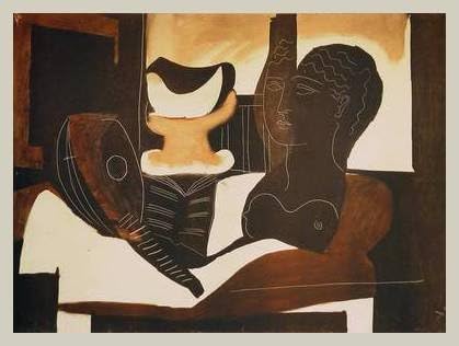 Germanposters Antique Head Pablo Picasso Still Life Poster Art Print