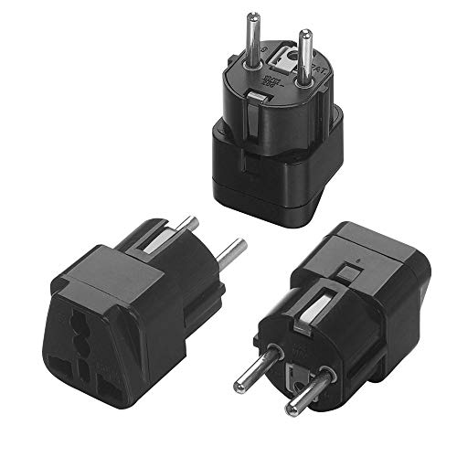 Buy European Plug Adapter Schuko Type E/F for Germany, France, Europe