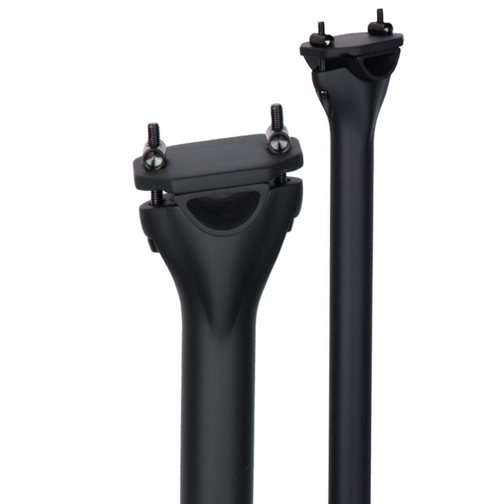 QIKU Carbon Seatpost MTB/Road Bicycles Carbon Fiber seat post 27.2/31.6mm (31.6×3500mm, 3kmatt)