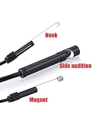 Zipom cámara de inspección para endoscopio con USB, cámara HD de inspección para boroscopio conectado a Android de 5.5 mm resistente al agua, 6 luces led ajustables, boroscopio para Android con USB con función OTG y UVC