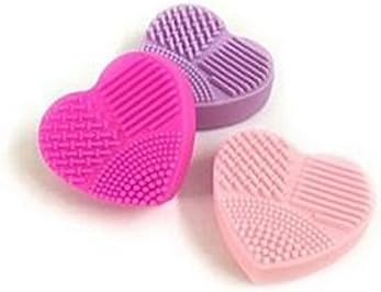 Makeup Brush Cleaning Mat, Woreach Silicone Finger Glove Washing Scrubber Board Cleaning Mat Pad Tool - Pack of 3