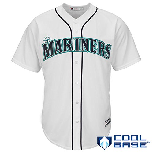 Buy Seattle Mariners MLB Majestic Official Cool Base White Jersey Mens