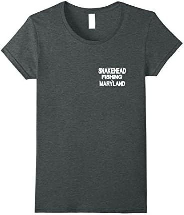 Womens Snakehead Fishing Maryland Bass Angler 2 XL Dark Heather