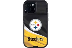 Skinit Decal Phone Skin Compatible with OtterBox Defender iPhone 13 - Officially Licensed NFL Pittsburgh Steelers Design