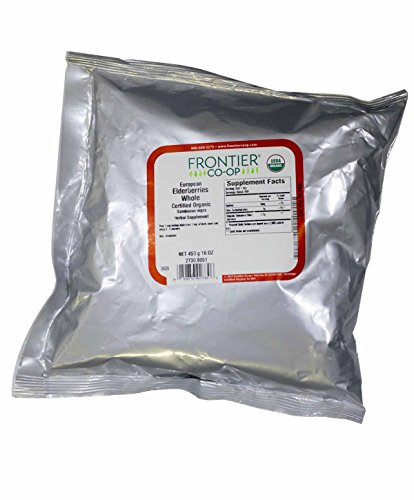 Frontier Elder Berries Whole Organic - 1 lb