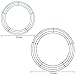 URATOT 2 Pack Wire Wreath Frame Round Green Metal DIY Floral Crafts Wire Wreath Form for New Year Thanksgiving Day Valentines Decorations