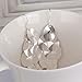 Sterling Silver Plated Drop Dangle Chandelier Hook Earrings L12