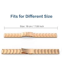 Wearlizer Correa de lujo, accesorio brazalete de eslabones, correa de repuesto con marco de metal para Fitbit Blaze