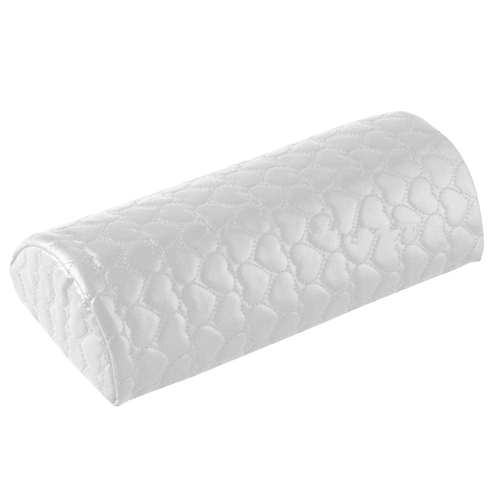 LATRAT Manicure Hand Cushion, Nail Design, Hand Rest, Nail Studio Cushion, Sponge, Wrist Cushion for Salon, Nail Art, Removable and Washable, White